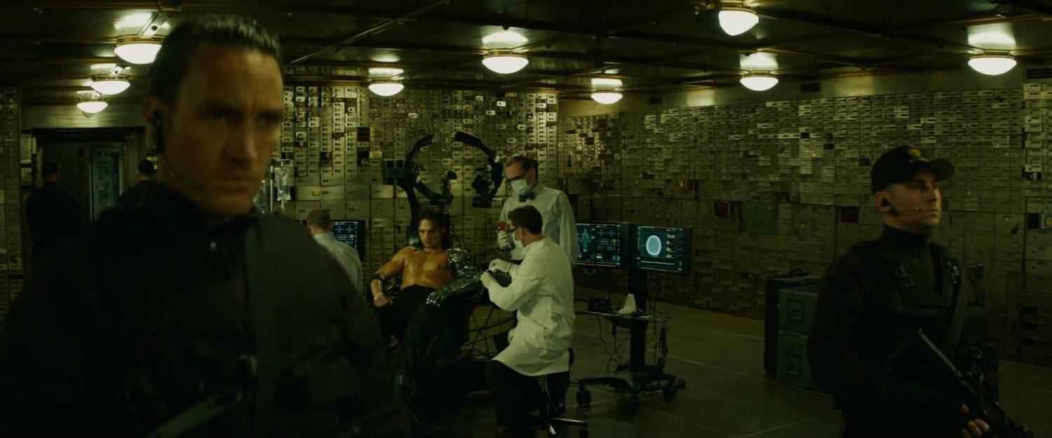 Interior of bank vault.