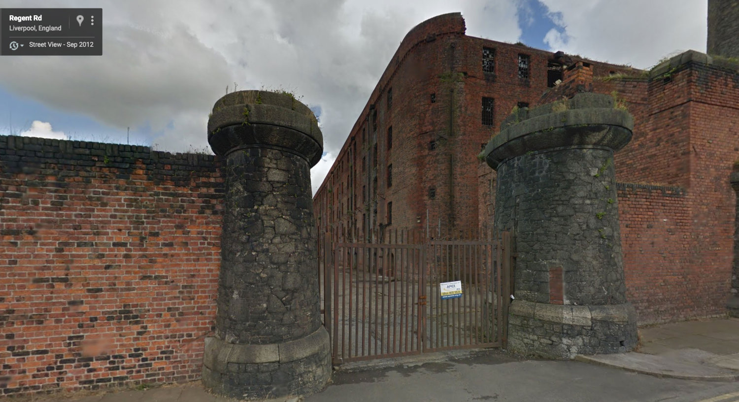 Google Street View of filming location for Pier 13.