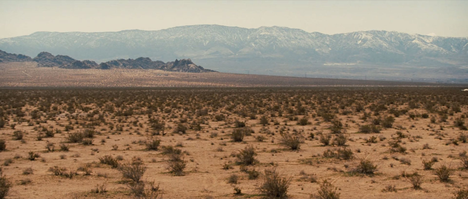 Establishing shot of the desert.