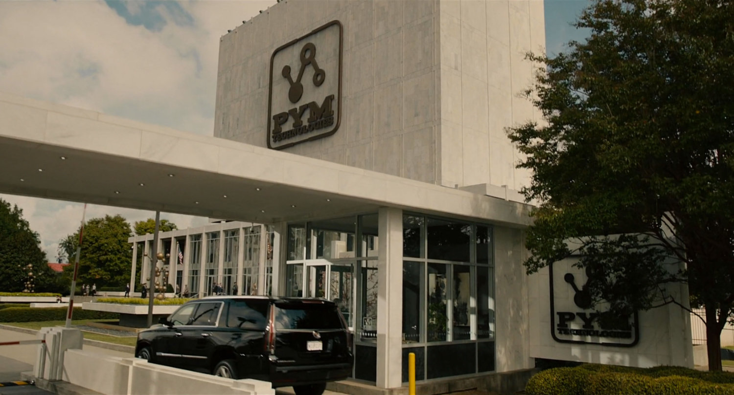 Exterior of Pym Technologies security station.