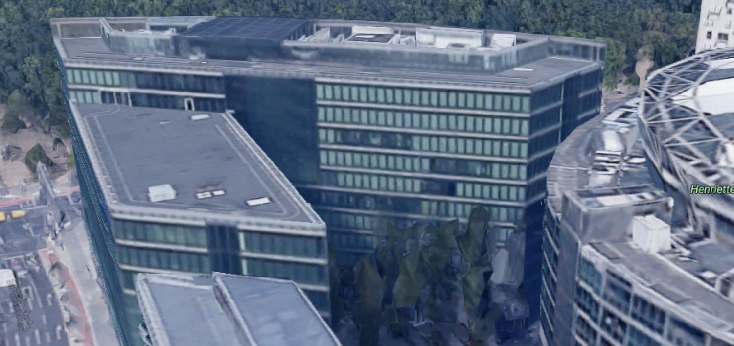 Google Satellite View of filming location in Berlin.