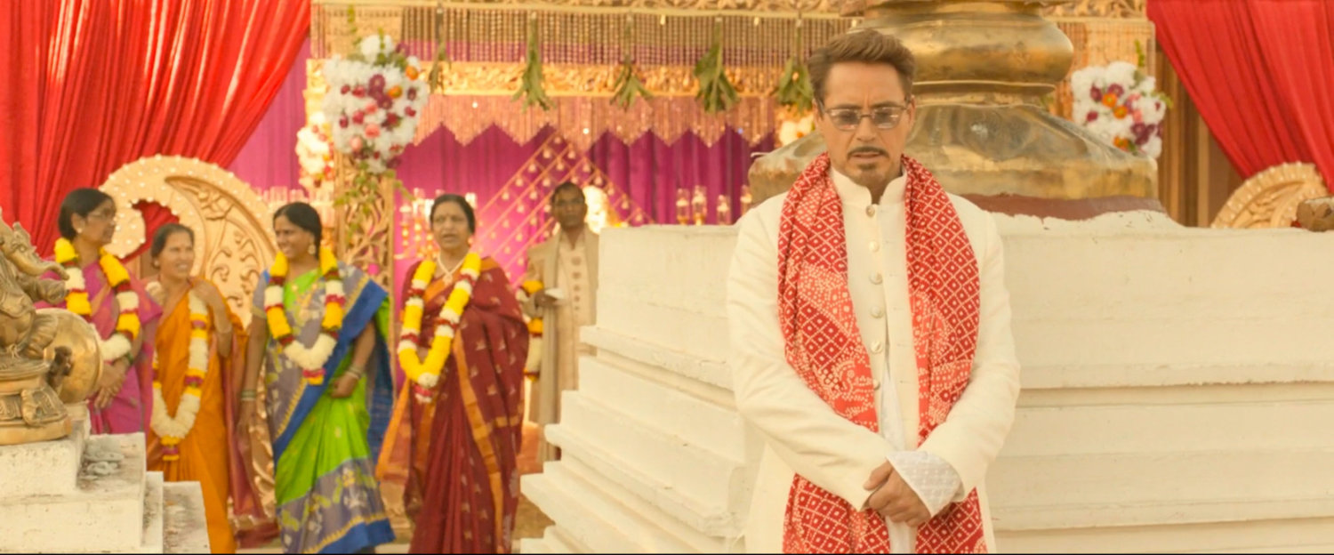 Tony Stark and some Indian ladies at an ashram.