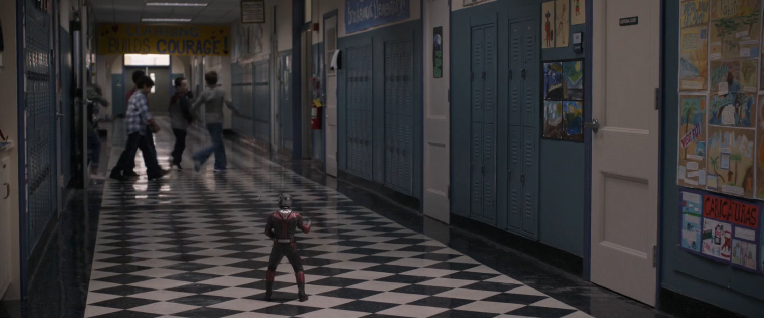 Interior hallway of Brookemont Elementary School.