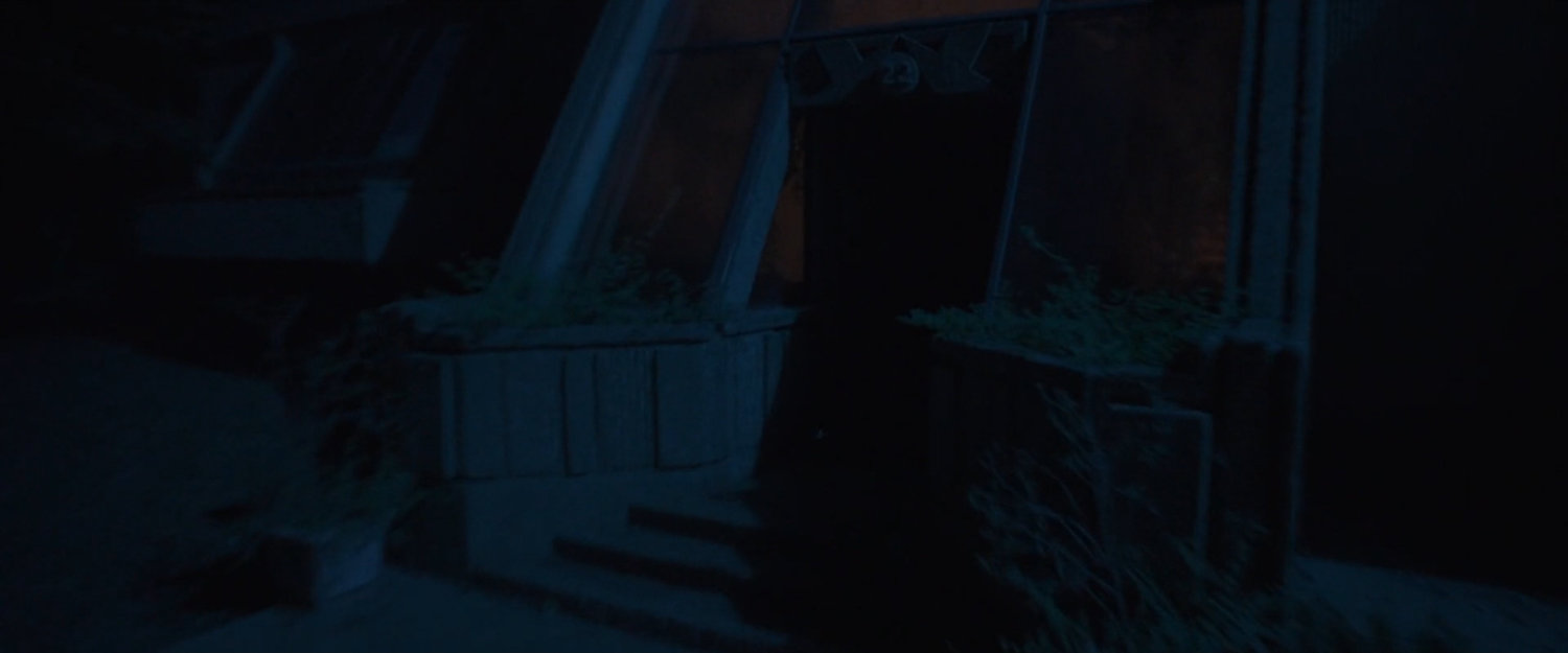 Exterior of Ghost's hideout.