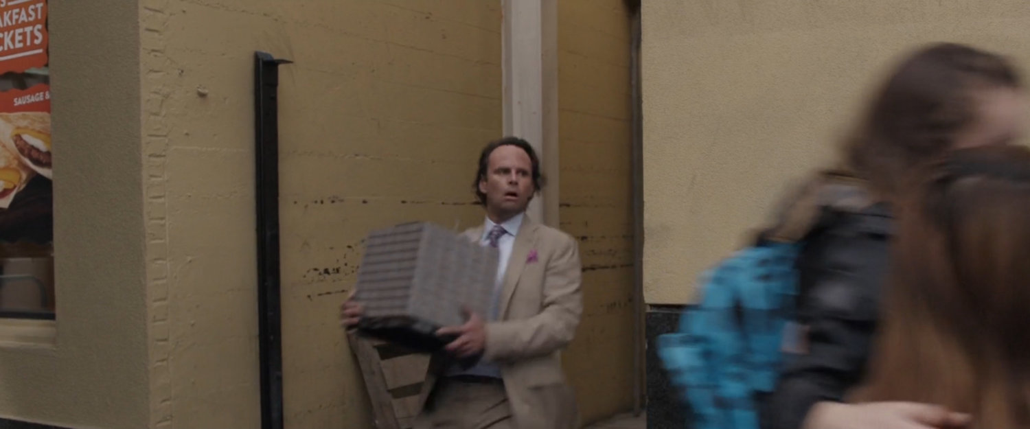 Sonny Burch exiting alley.