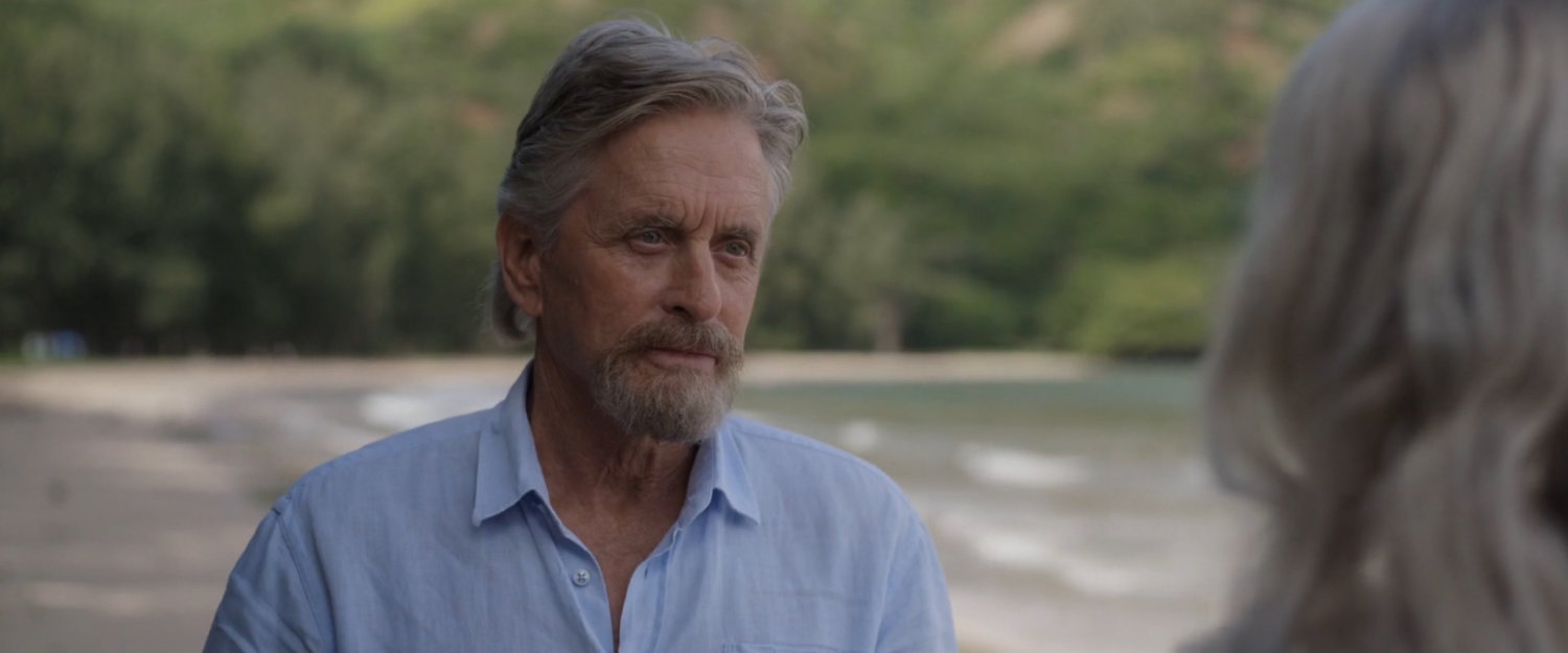 Hank on a tropical beach.