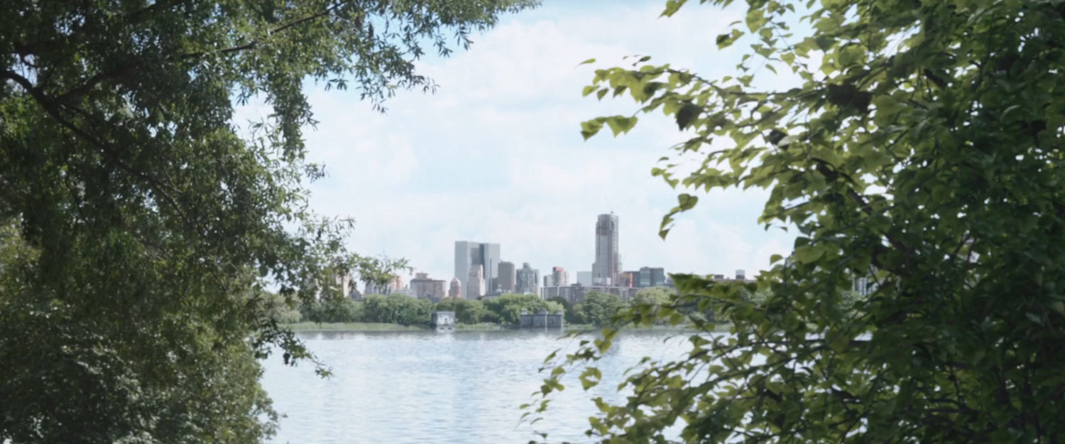 New York skyline from Central Park.