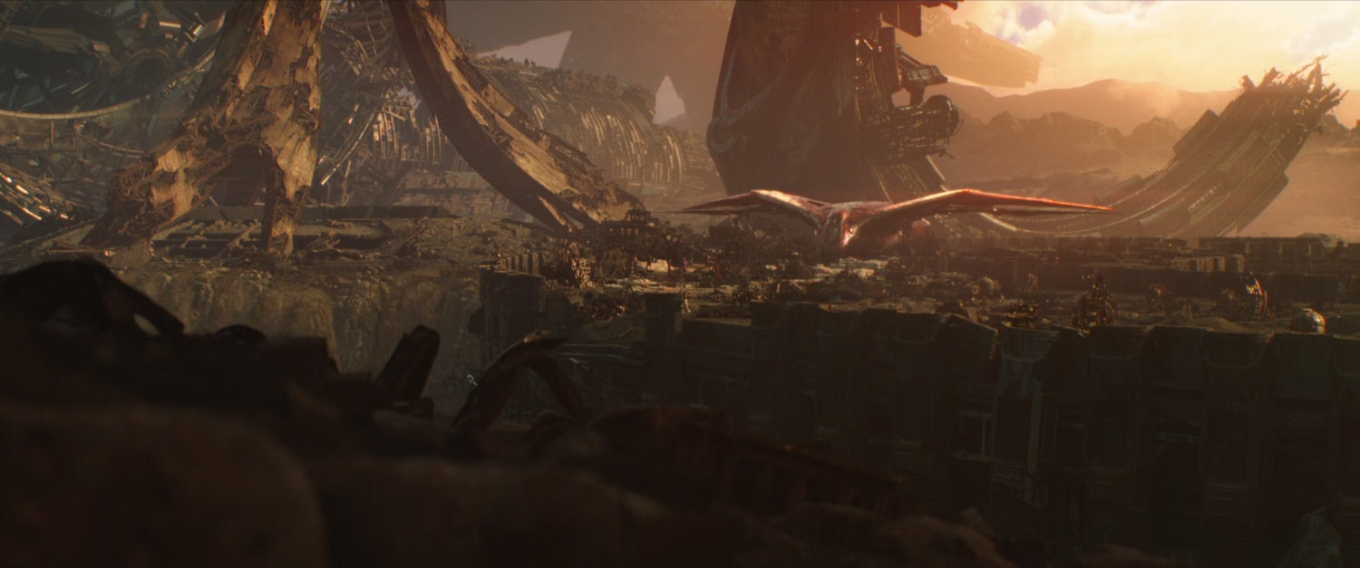 The Benatar parked on a an alien planet.