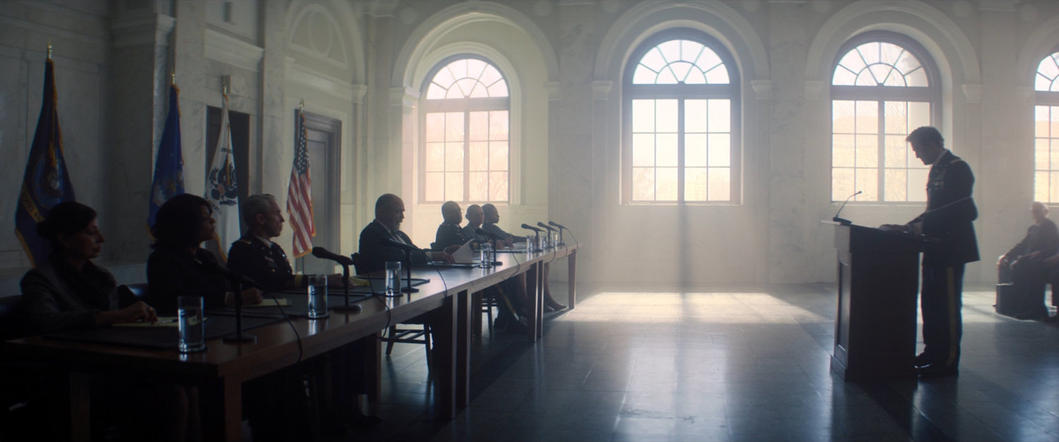 John Walker stands before a Senate committee.