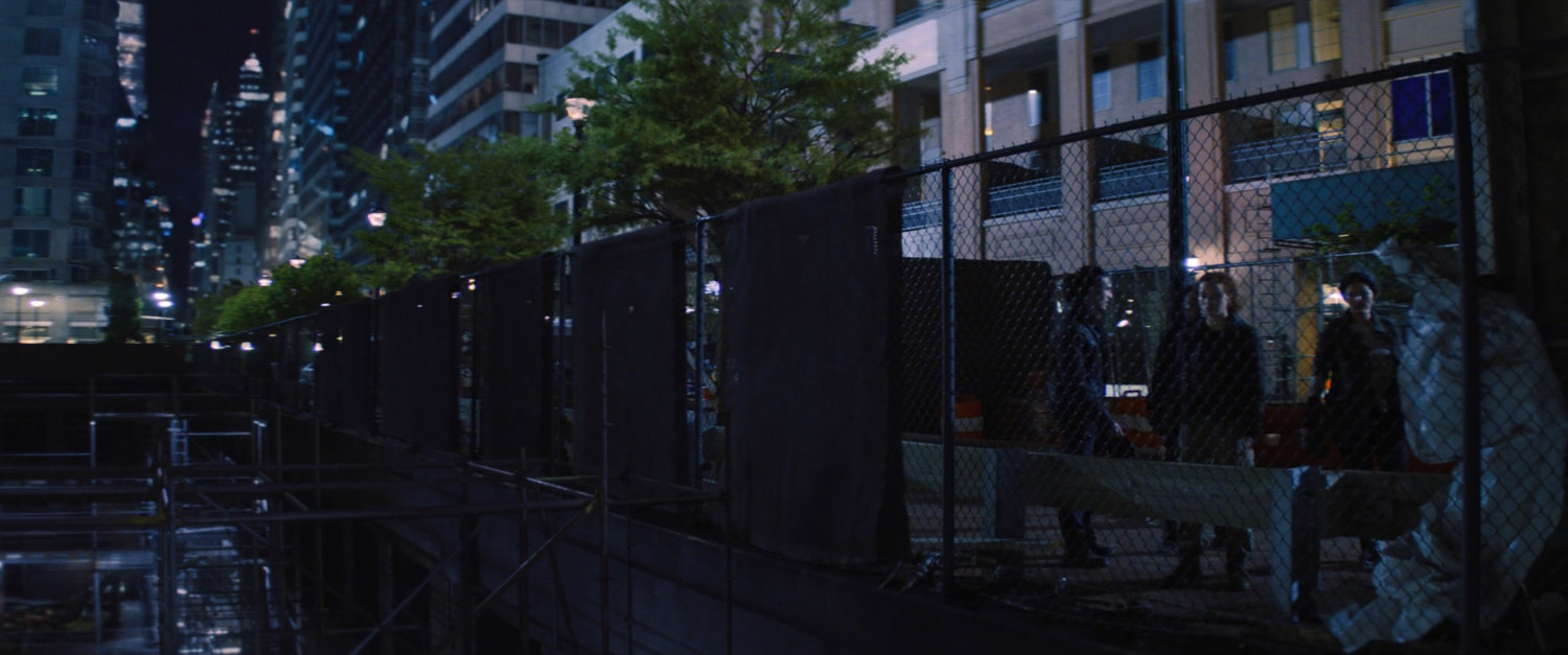 A construction area next to a New York street.