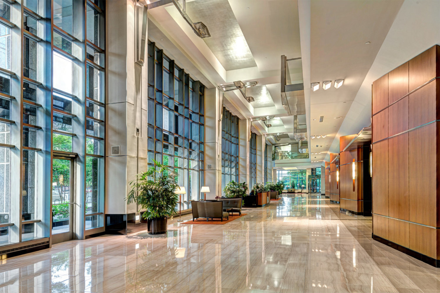 Google Street View of the filming location lobby.