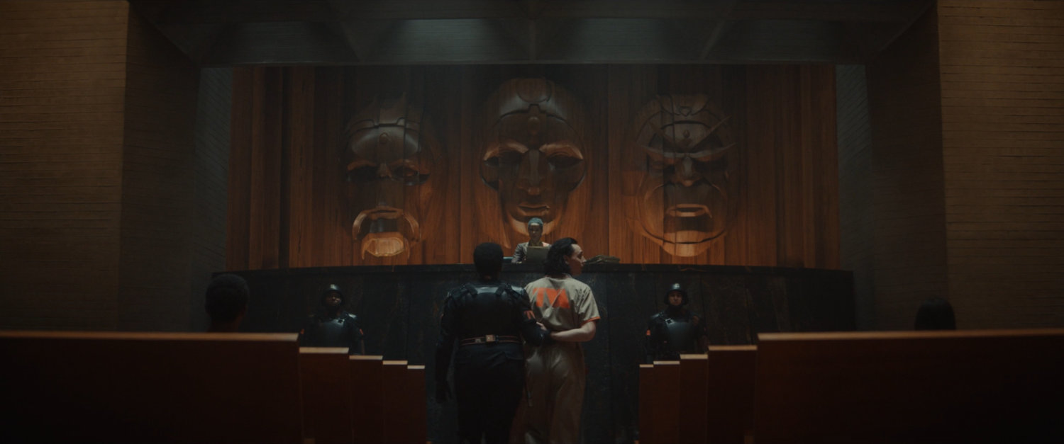Loki inside TVA Time Court.
