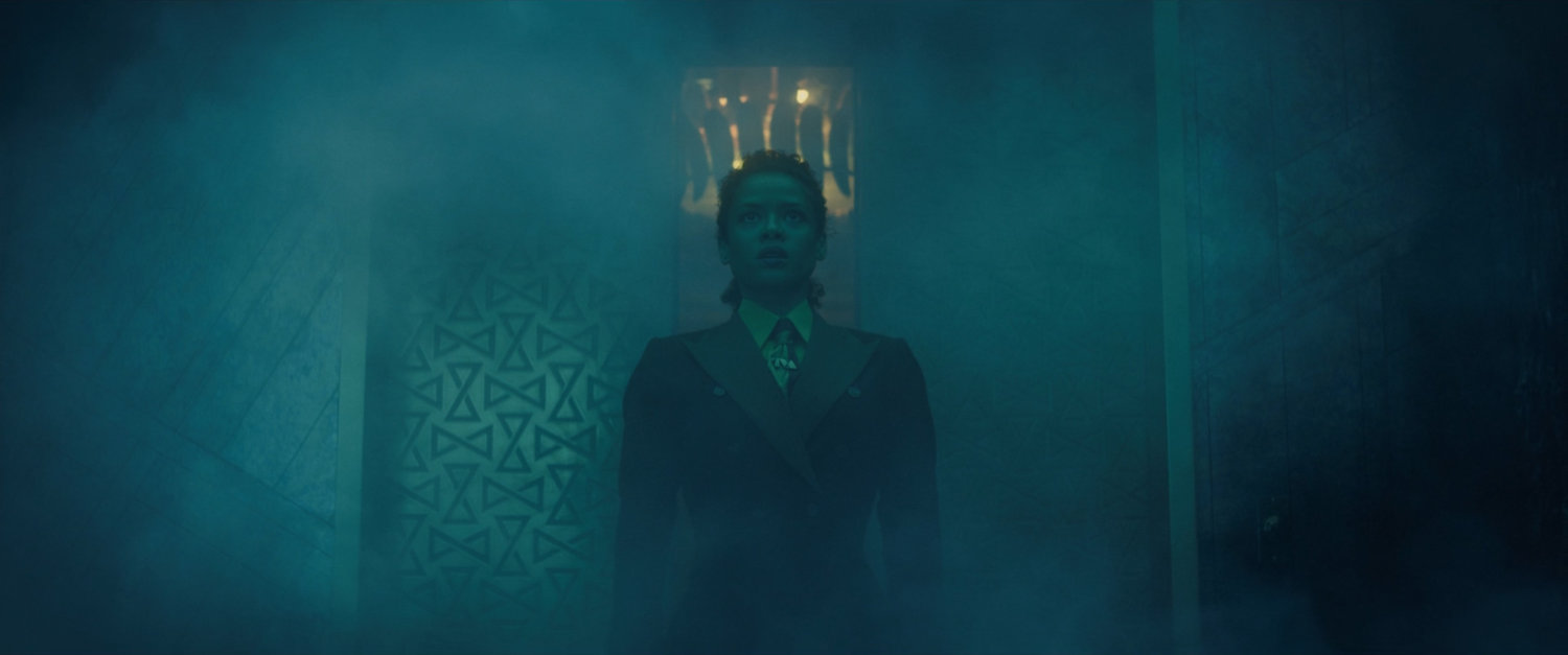 Ravonna Rennslayer in the TVA Time Keepers Chamber