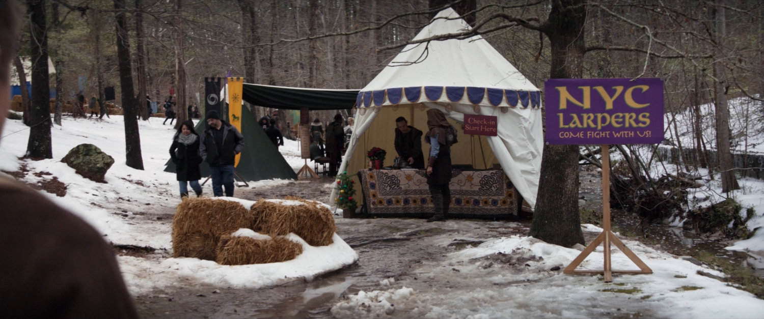 The entrance to the NYC Larpers group in Central Park.
