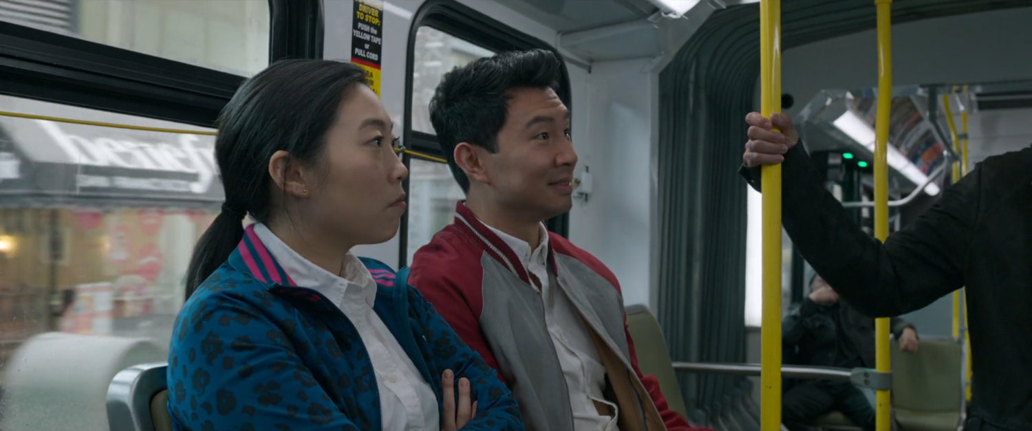 Katy and Shaun on a San Francisco metro bus.
