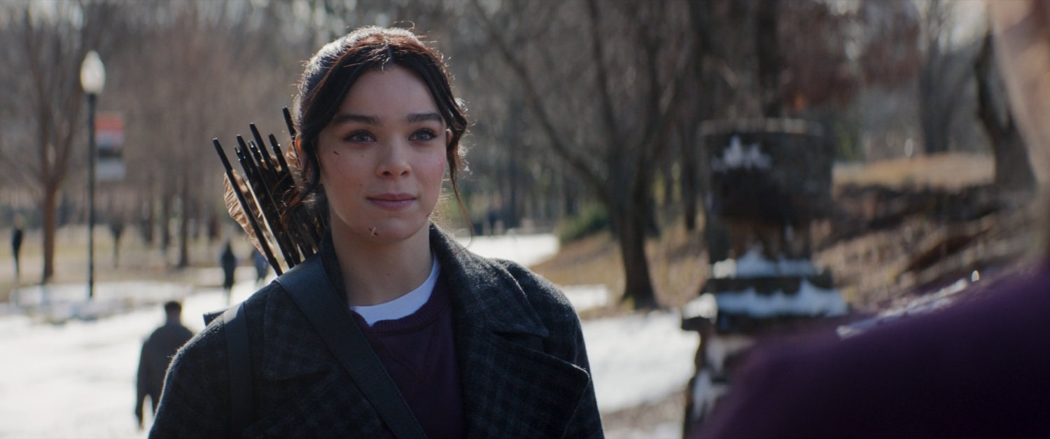 Kate Bishop in Central Park.