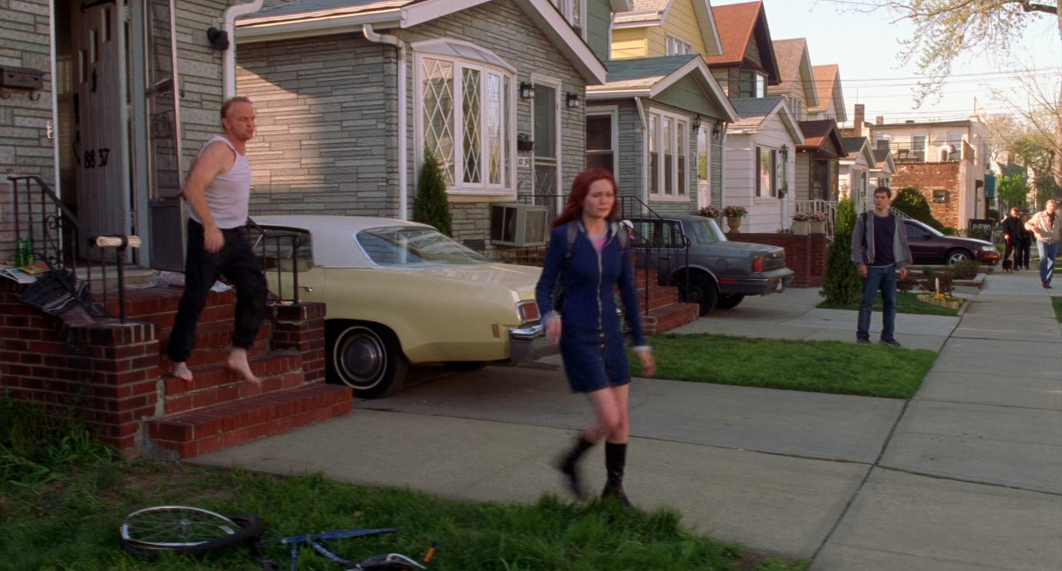 Exterior of Mary Jane's house.