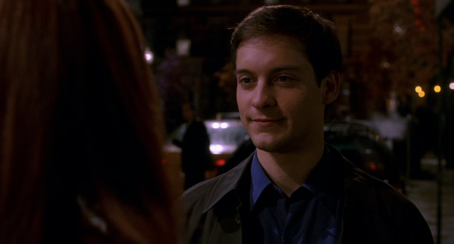 Peter Parker at night.