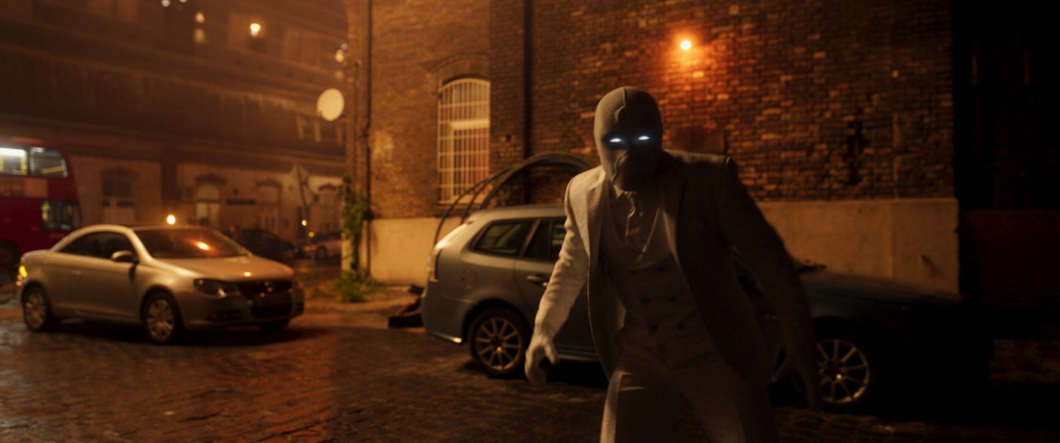 Mr Knight on a London street.
