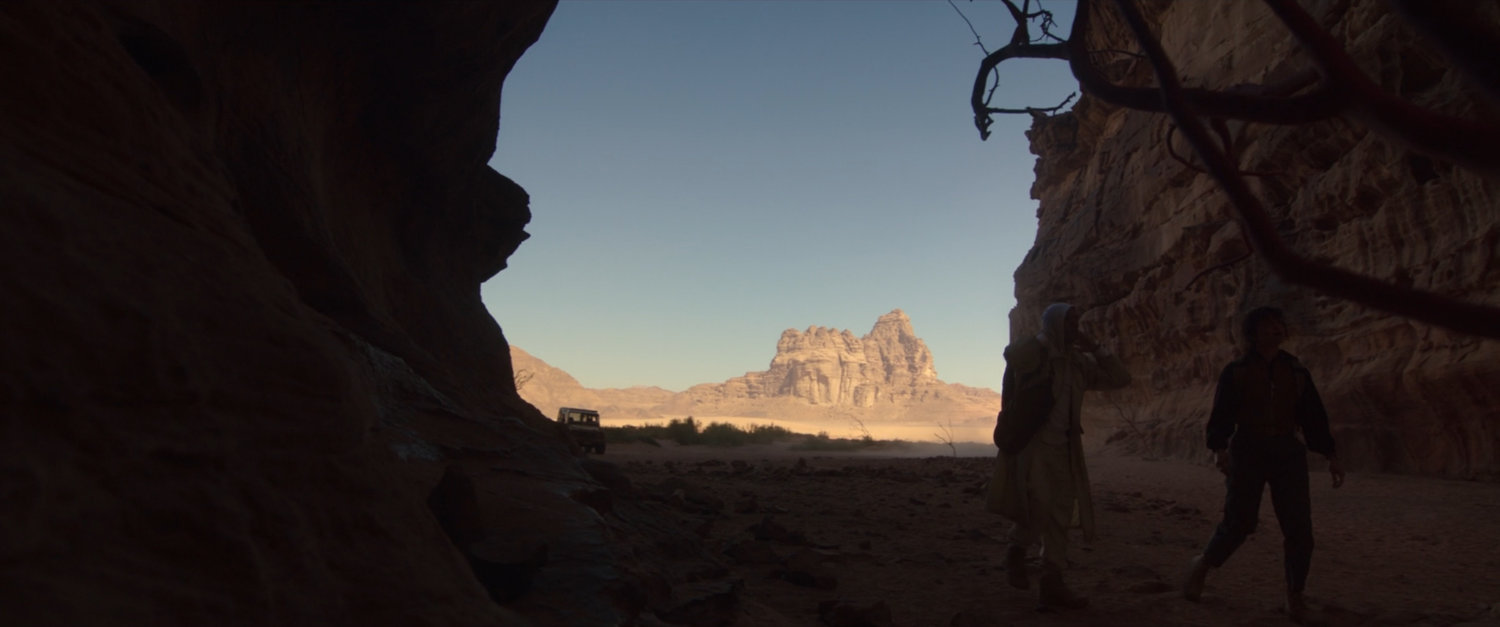 A rocky canyon in the Egyptian desert.