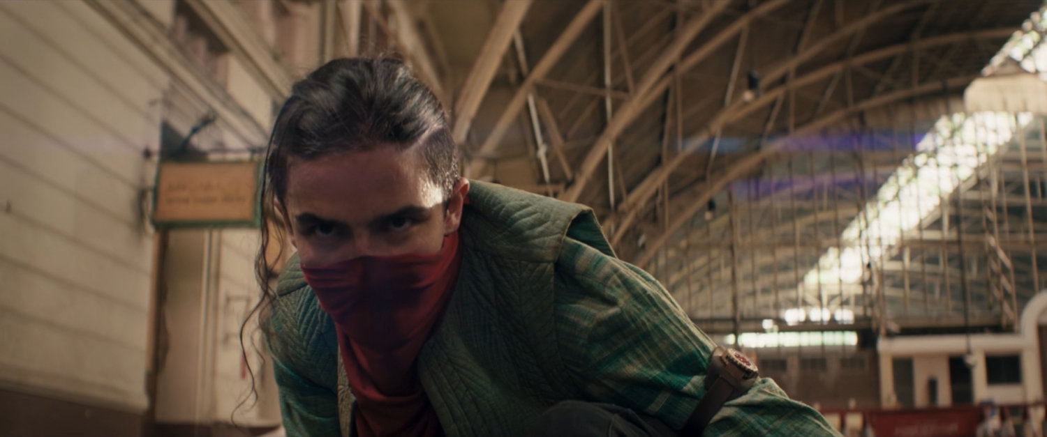Red Dagger at the Karachi train station.