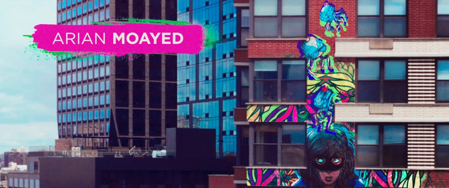 Ms Marvel end credit screen: Office Building (Text: Arian Moayed)