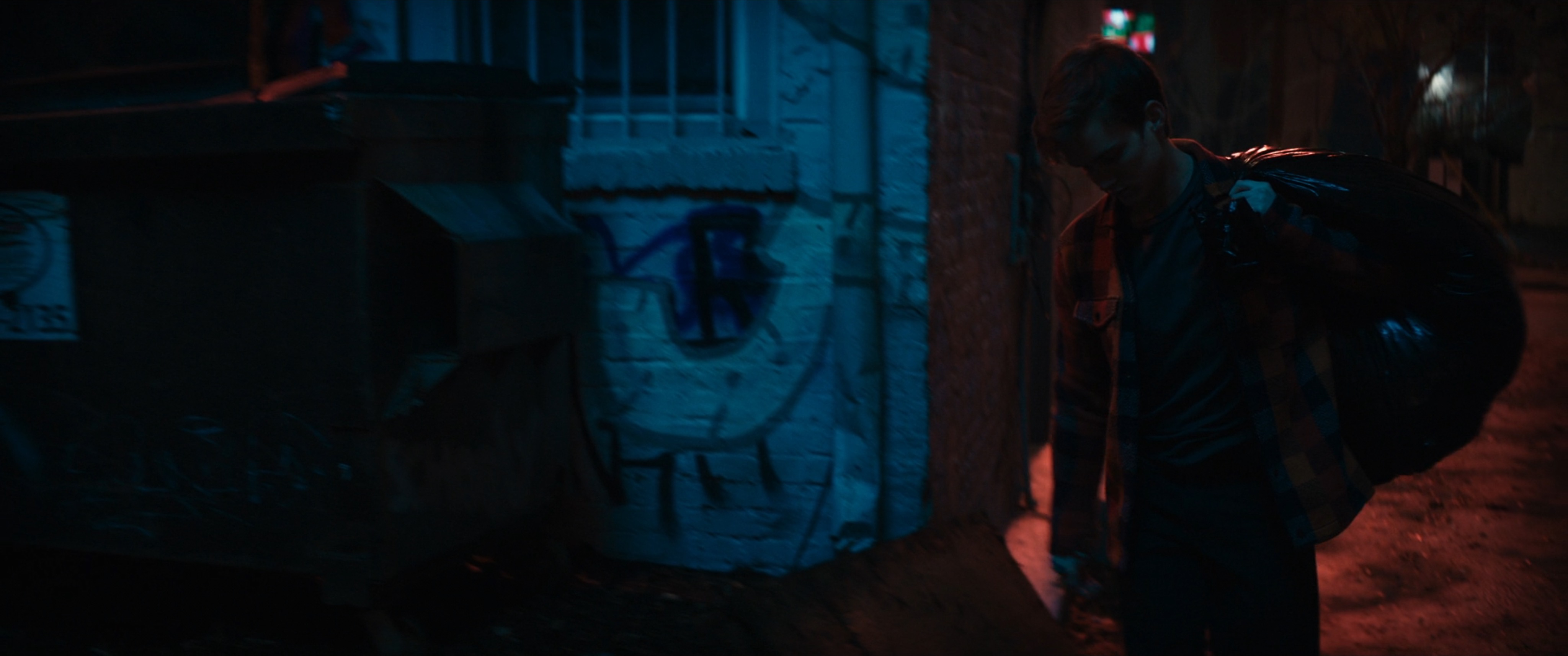 Bruno in the alley behind the Circle Q store.