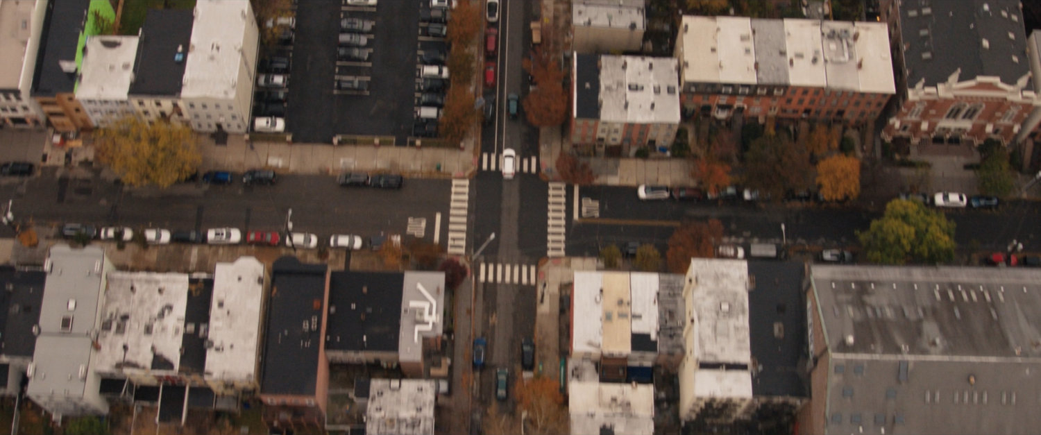 Aerial view of Jersey City.