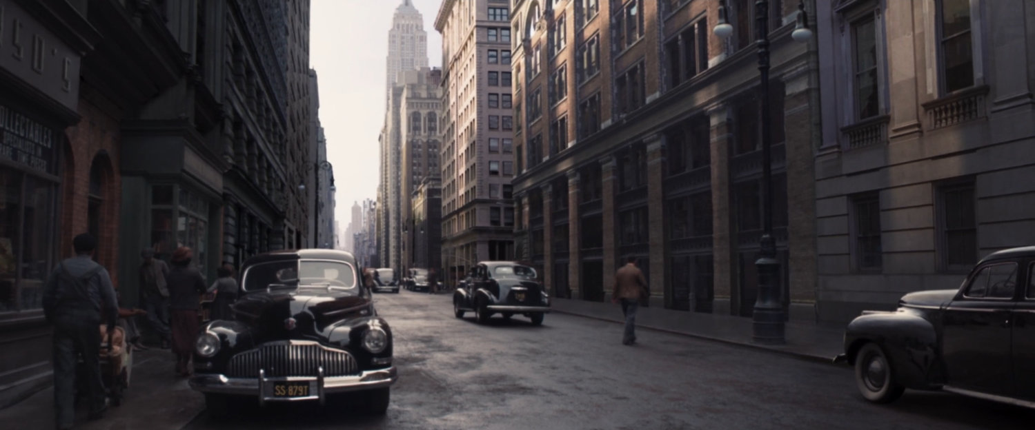 1940s looking New York street.