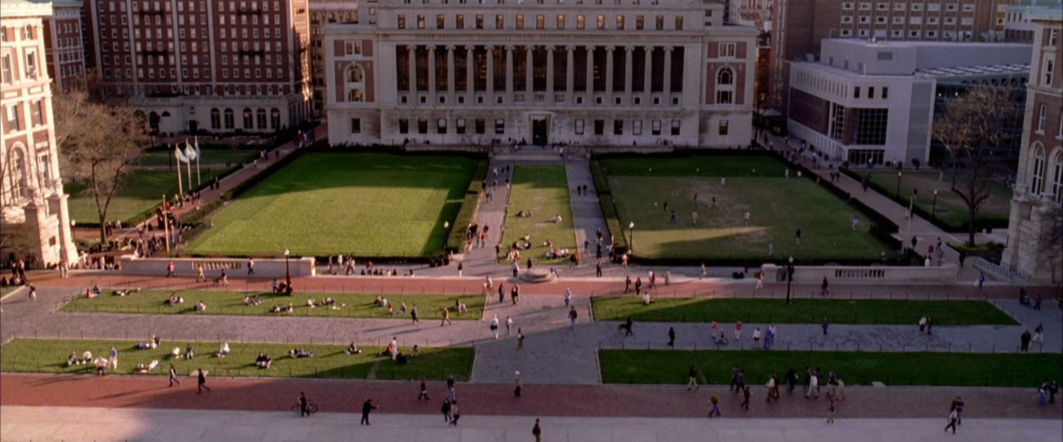 Overview of Columbia University quad.