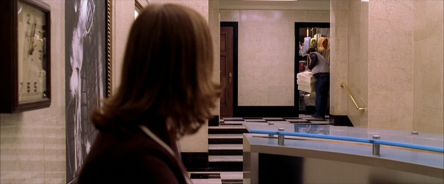 Foyer at law offices with receptionist.