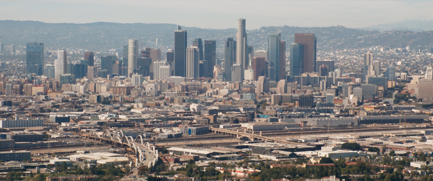 Downtown Los Angeles as seen from over the LA River.