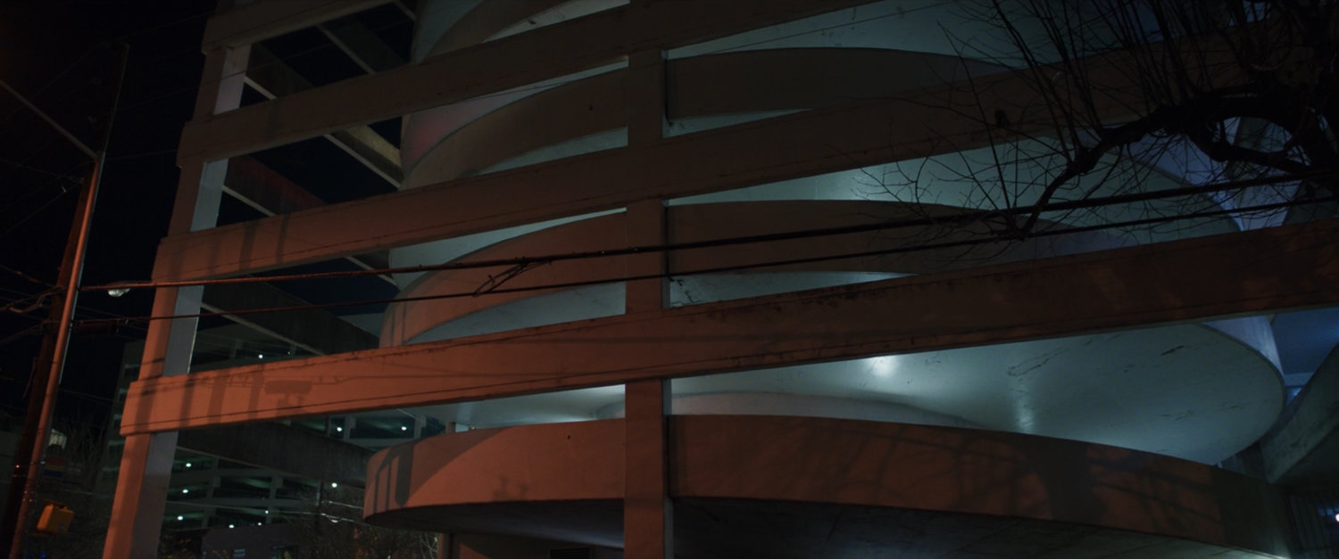 Exterior of Parking garage.