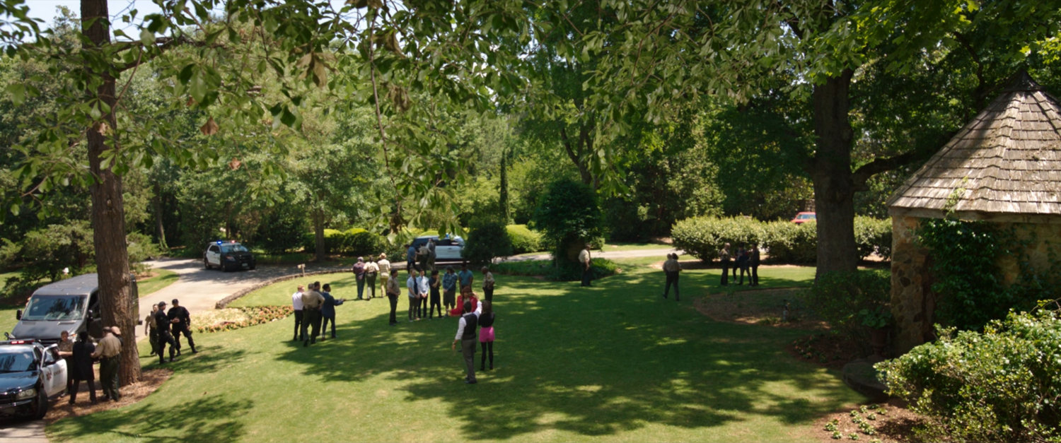 The front lawn at the Summer Twilights retreat.