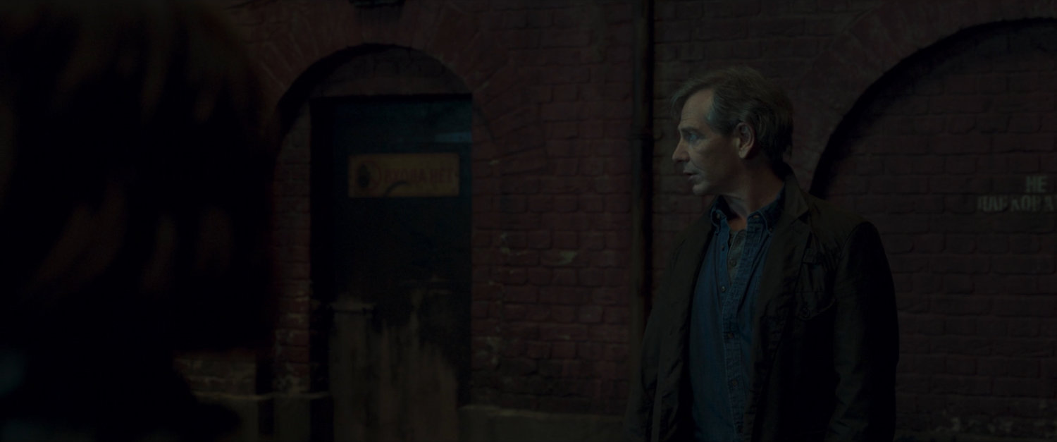 Talos in dark Moscow back alley.