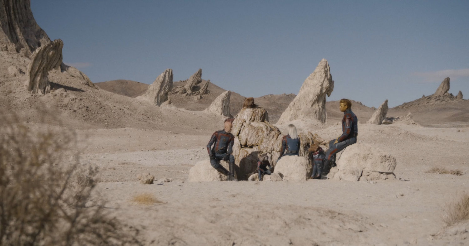The new Guardians in a Krylor desert.