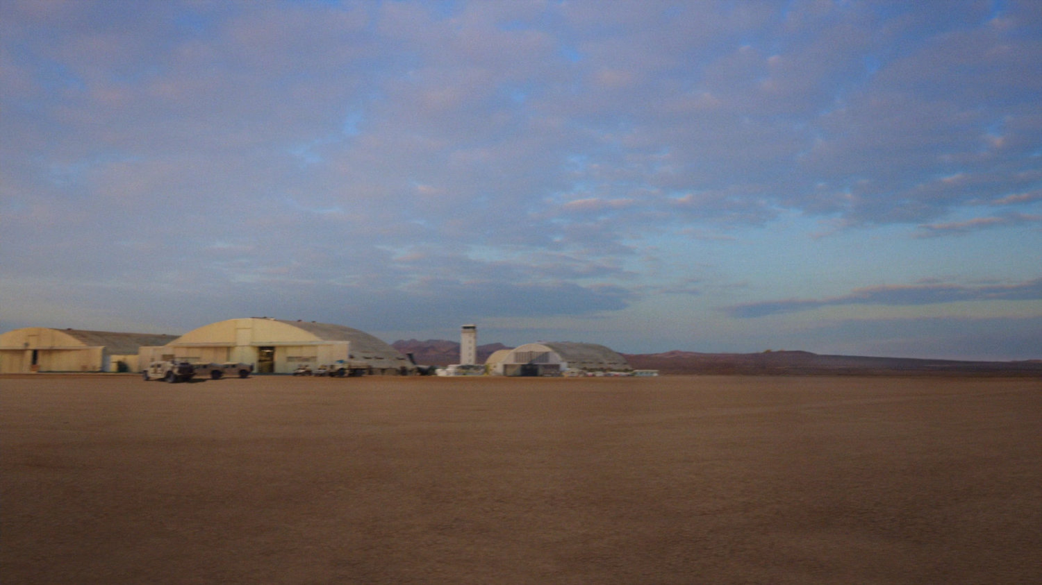 The Slingshot: A desert airfield.