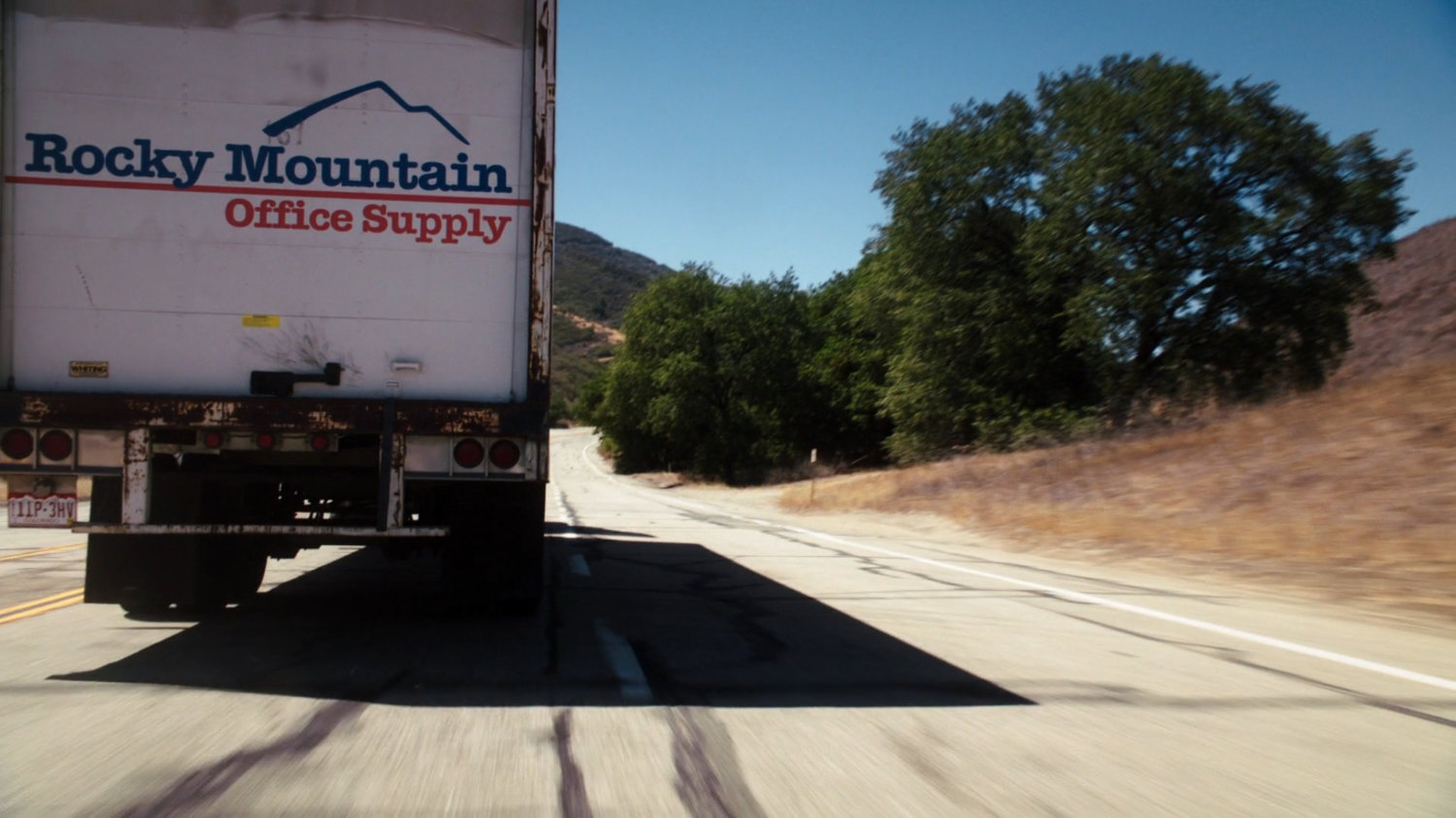 Semi truck on Colorado highway.