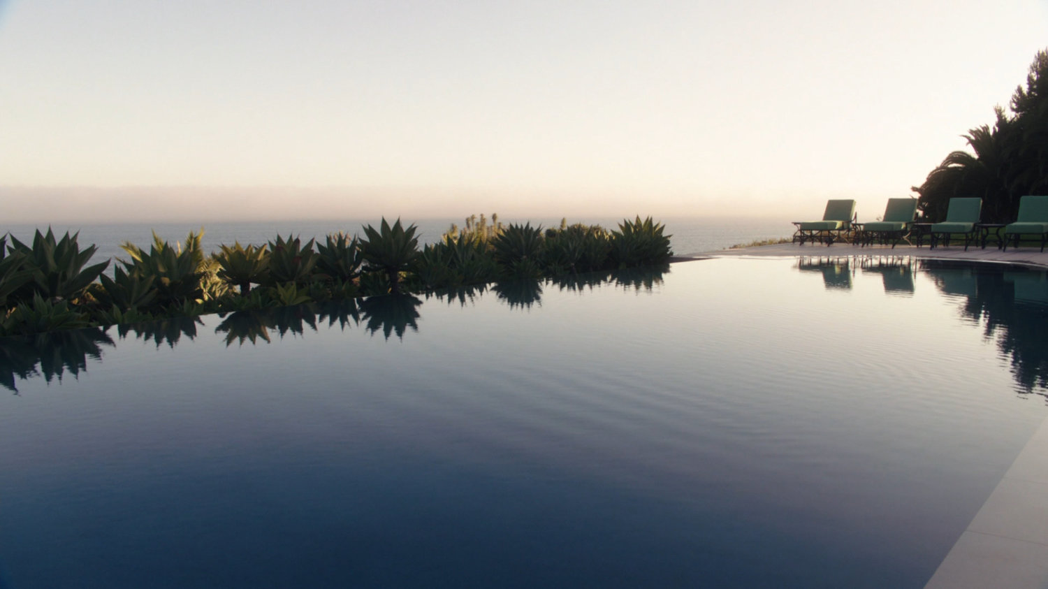 The infinity pool at Ian Quinn's Estate.