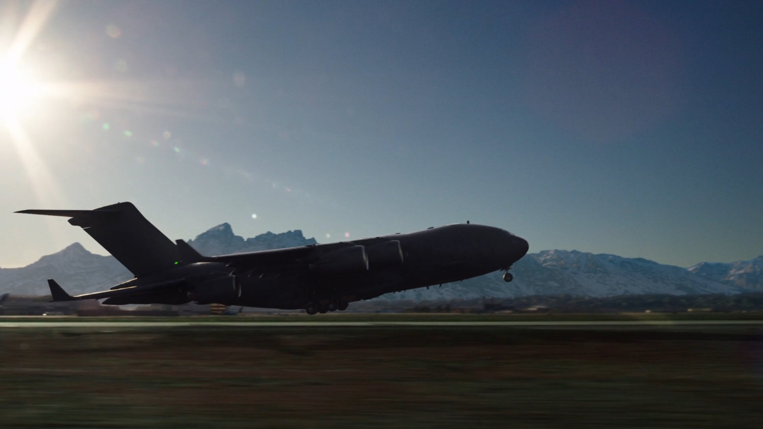 The Bus departing a runway in Utah.