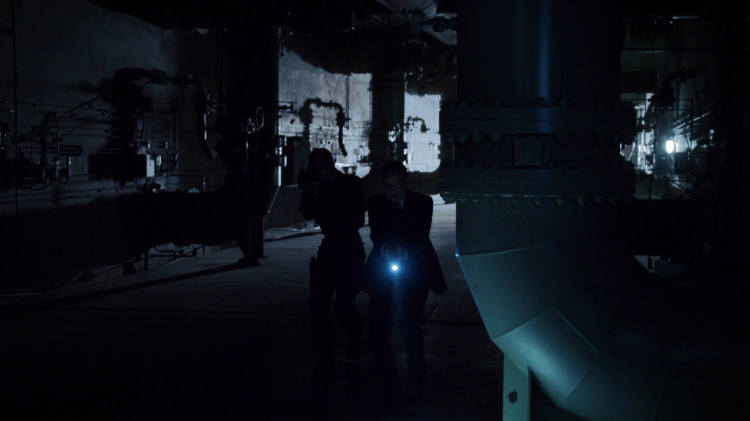 SHIELD agents in the tunnels of the Guest House.