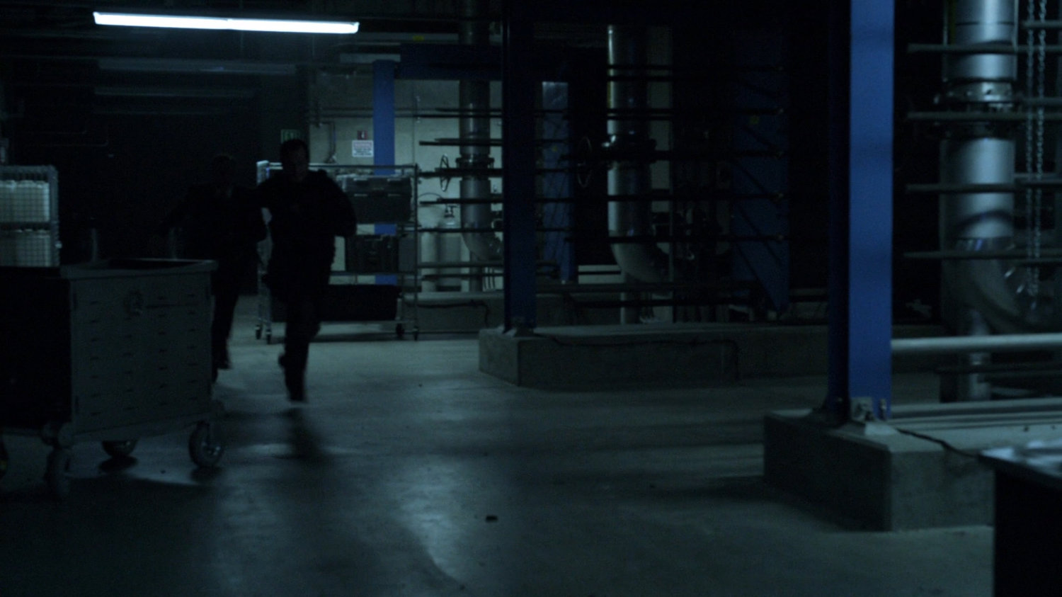 SHIELD agents in the tunnels of the Guest House.