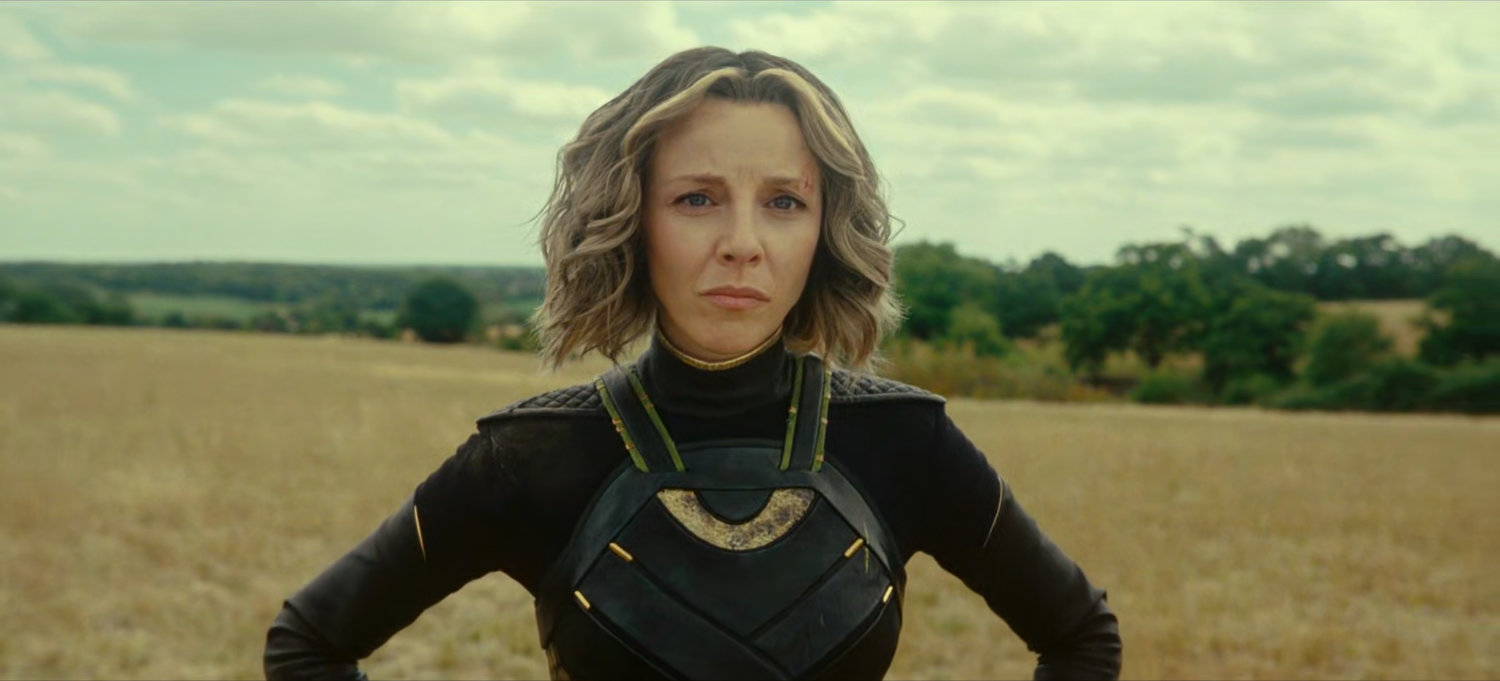 Sylvie standing in a field in Broxton, Oklahoma.