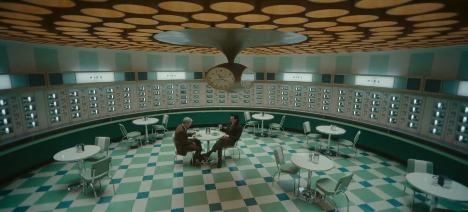 Loki and Mobius in the TVA Automat.