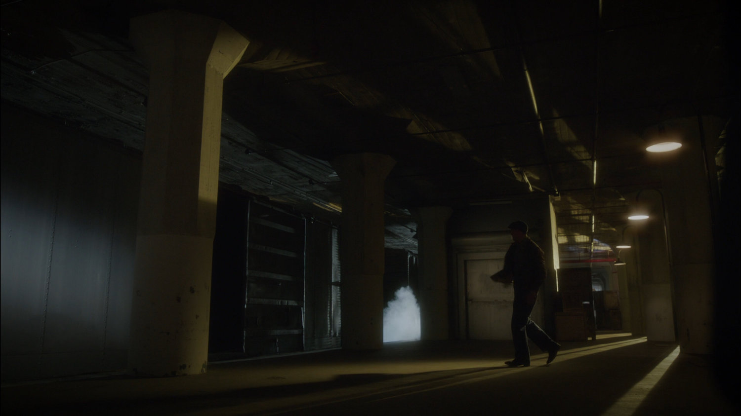 Interior of railyards warehouse.