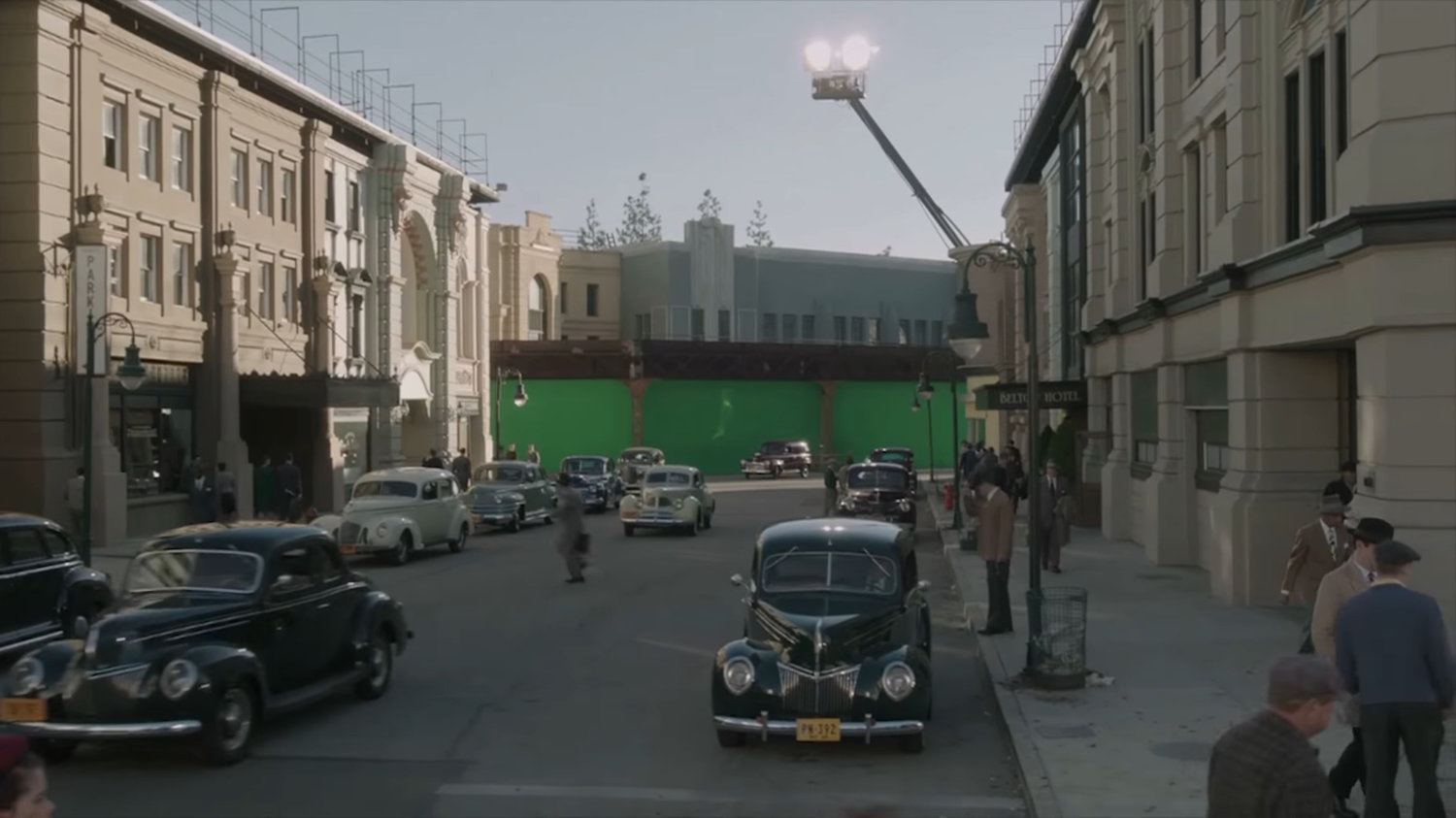 Behind the scenes: New York intersection.