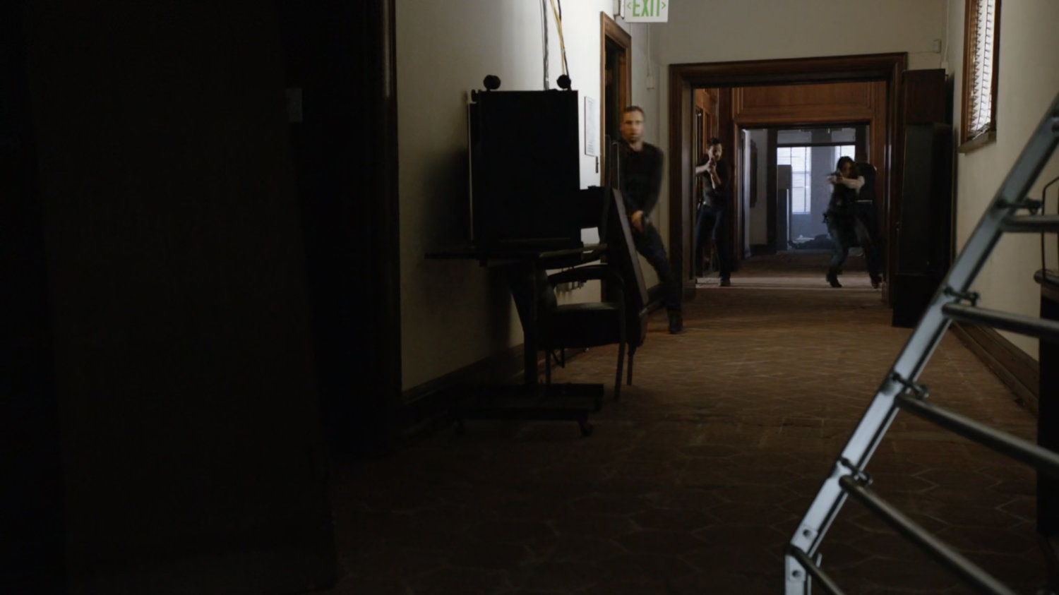 Hunter and other Agents in an old Milwaukee building.