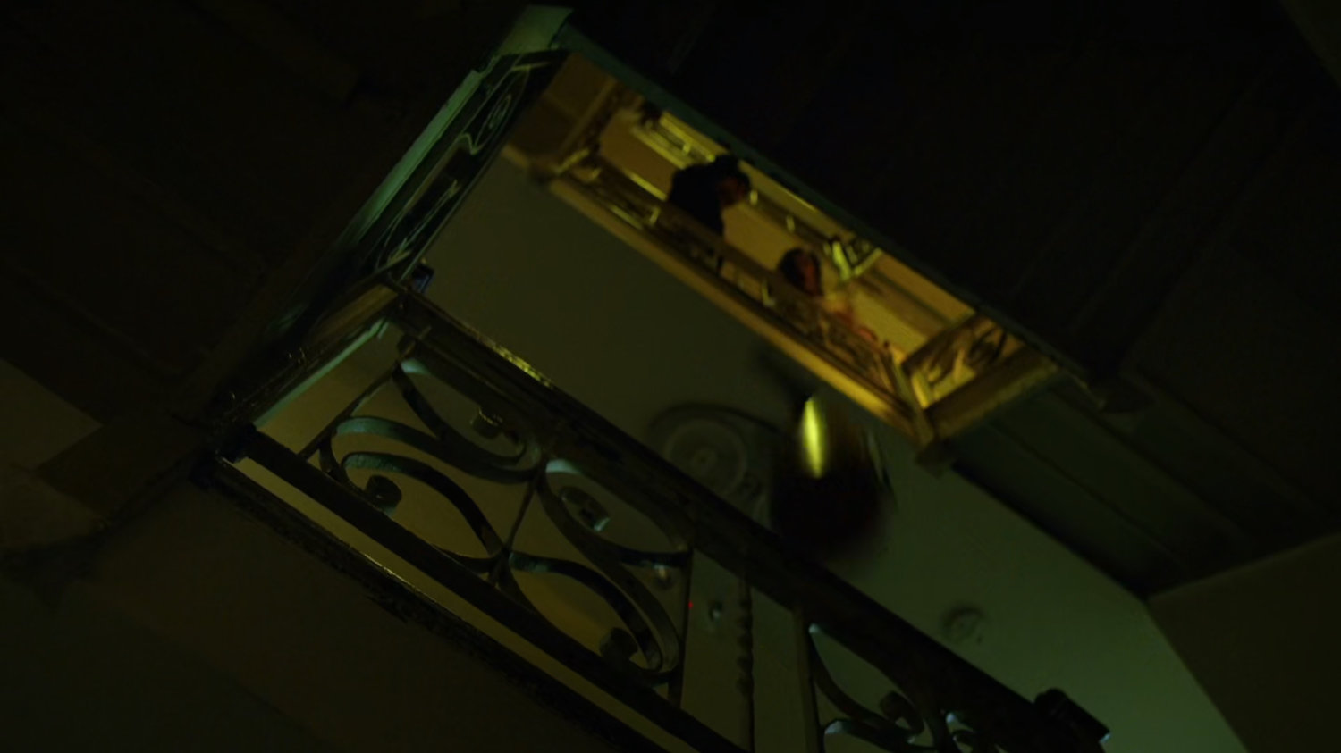 Stairwell in Claire's apartment building.