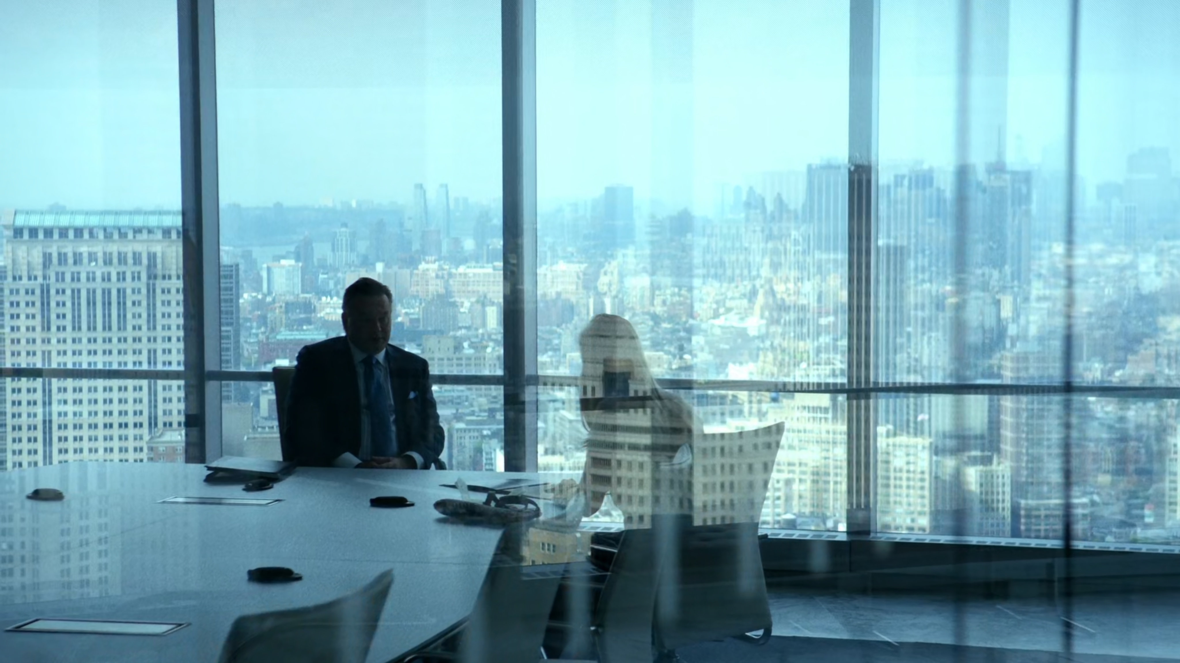Karen takes a meeting at Kirschner & Braun offices.