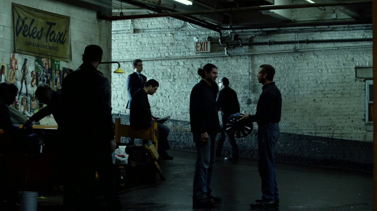 Interior of Veles Taxi garage.